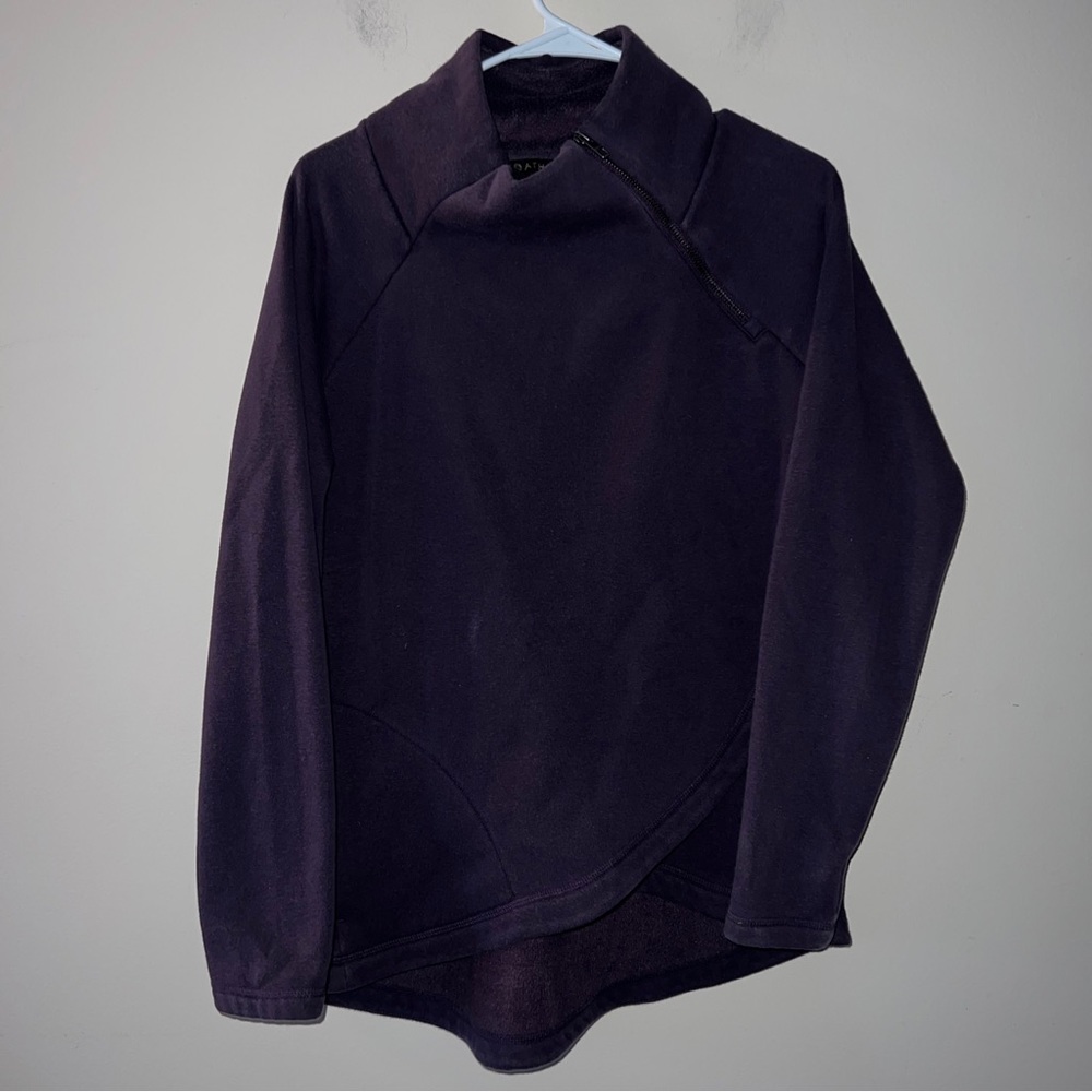 Athleta Women Sweatshirt Small  Purple Cozy Karma Long Sleeve Pullover